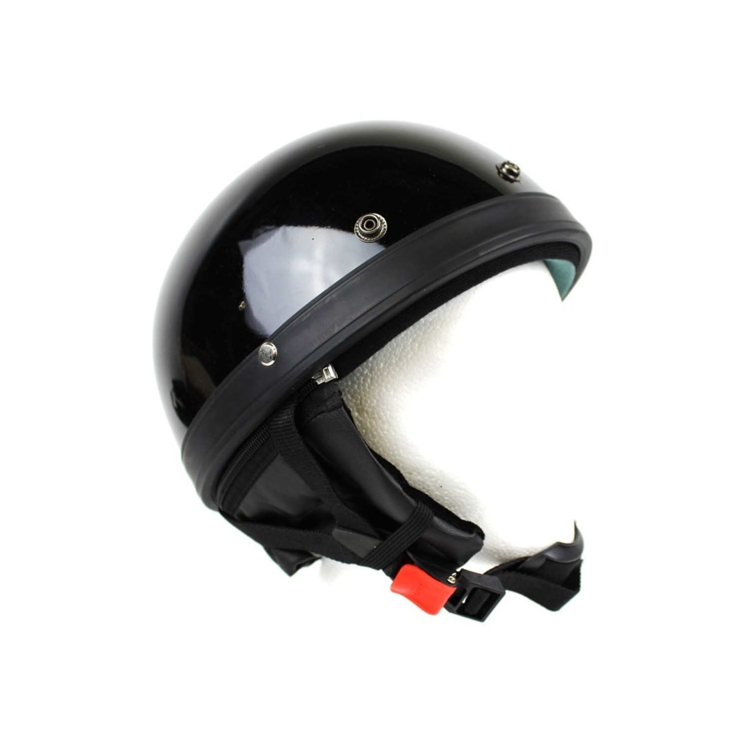 Classic half helmet black | outlet - Pothelm.nl