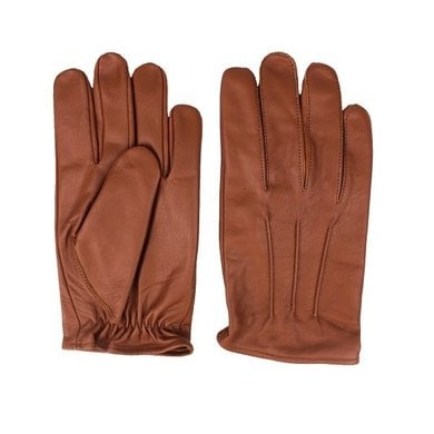 Swift classic unlined nappa brown leather gloves
