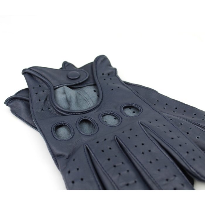 Swift racing leather gloves dark blue