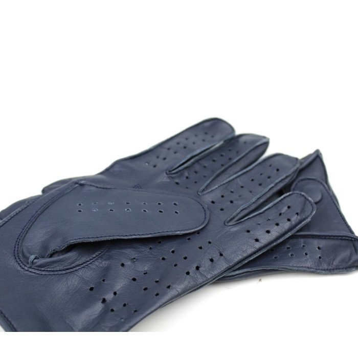 Swift Racing Autofahrer handschuhe Blau Leder