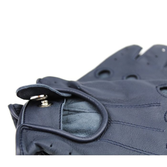 Swift driver vingerloze leren handschoenen blauw