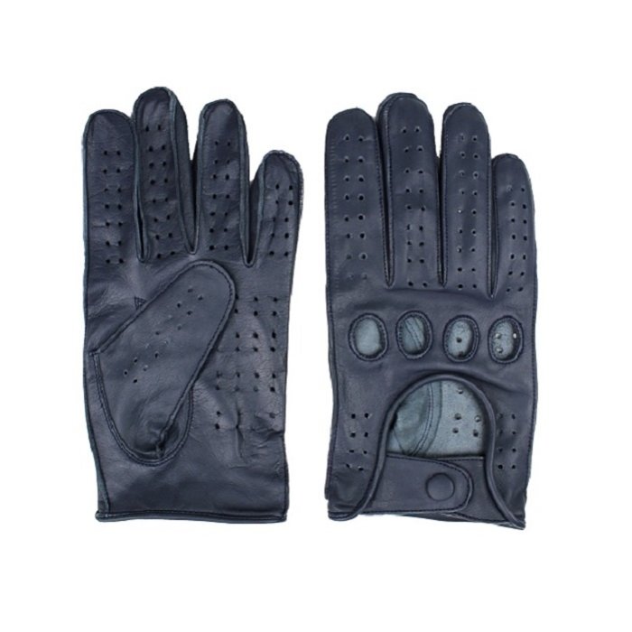 Swift Racing Autofahrer handschuhe Blau Leder