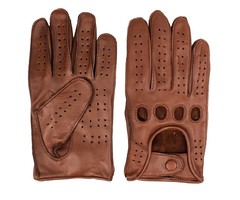 Swift Racing Autofahrer handschuhe Nappa Braun Leder