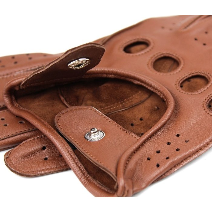 Swift racing leather gloves nappa brown