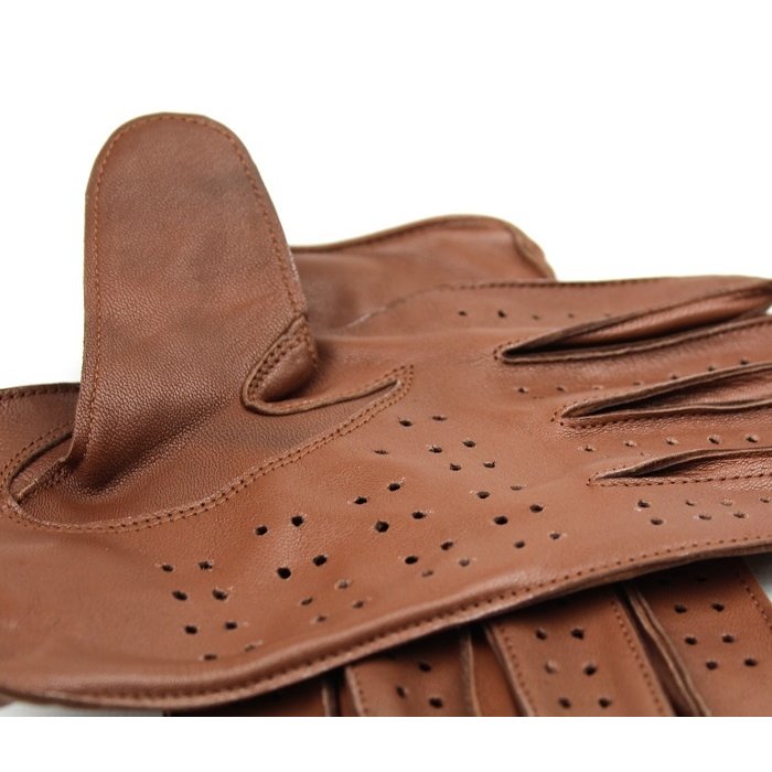Swift racing leren handschoenen nappa bruin