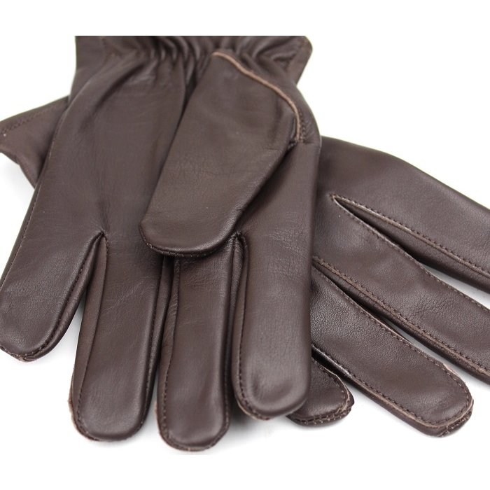 Swift Klassisch ungefüttert Autofahrer handschuhe dunkelbraun Leder