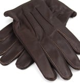 Swift classic unlined dark brown leather gloves