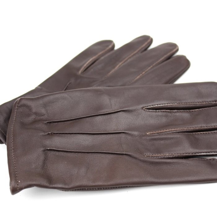 Swift Klassisch ungefüttert Autofahrer handschuhe dunkelbraun Leder