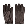Swift classic fleece lined dark brown leather driving gloves