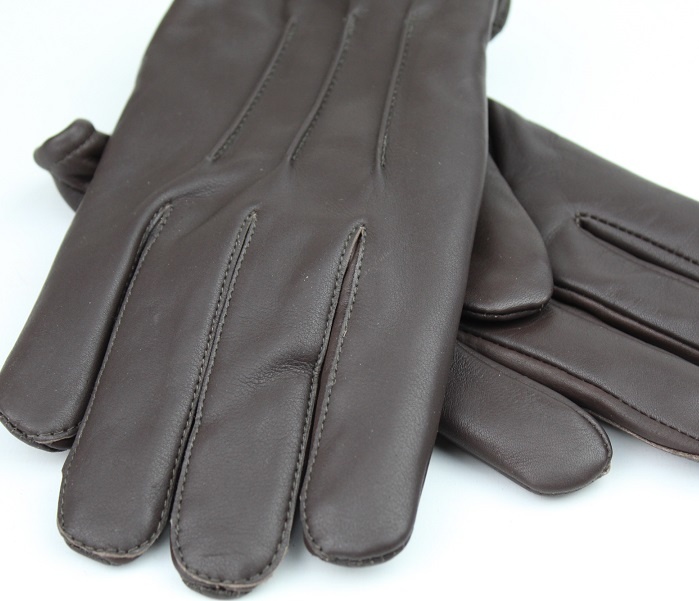 Swift Clasic Fleece Handschuhe dunkelbraun Leder