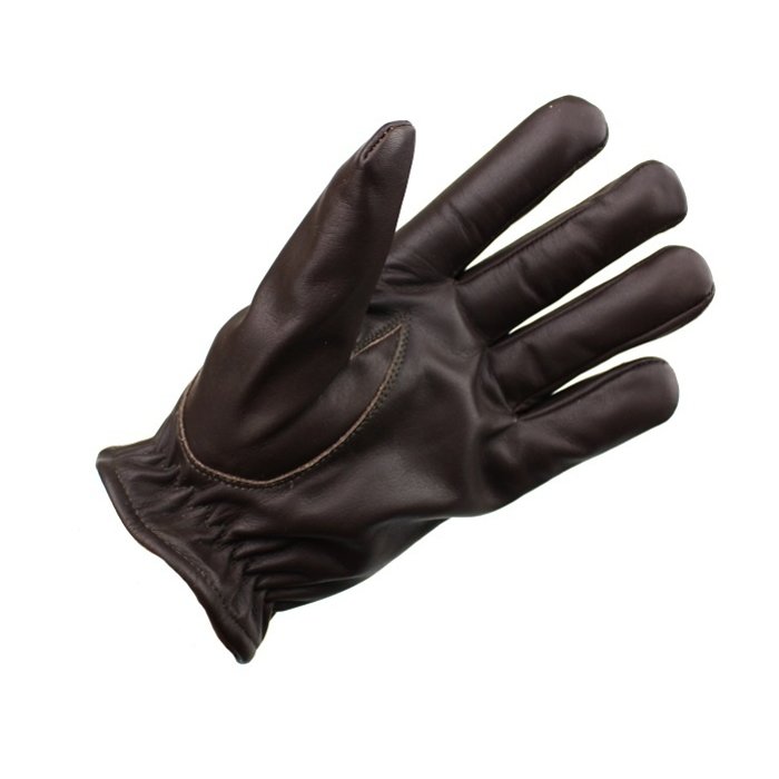 Swift classic fleece lined donkerbruin leren handschoenen