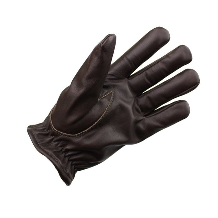 Swift Klassisches Fleece gefüttert Autofahrer handschuhe dunkelbraun Leder