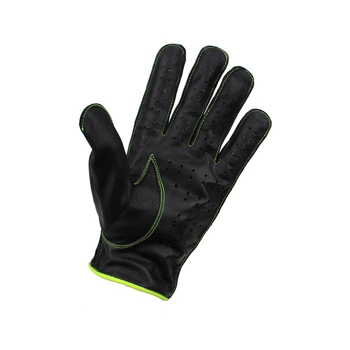Swift Racing Autofahrer handschuhe Schwarz-Gelb Leder