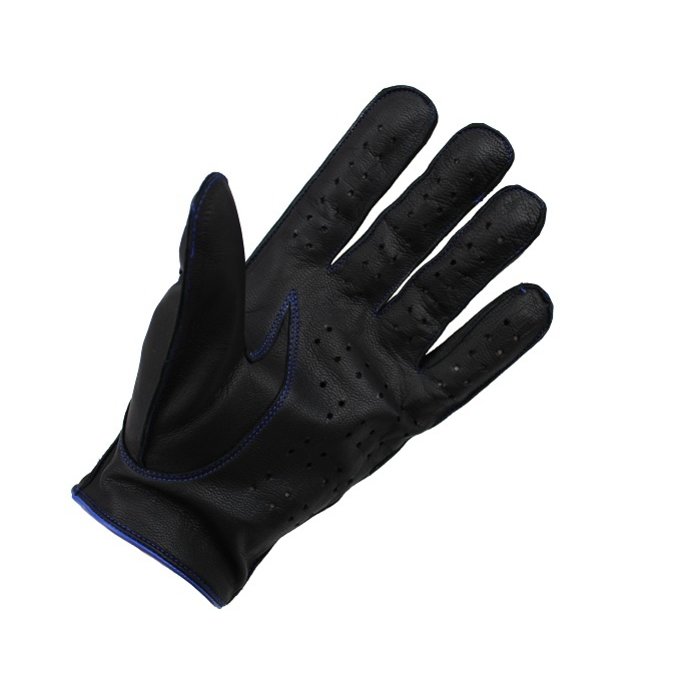 Swift racing leather gloves black-blue