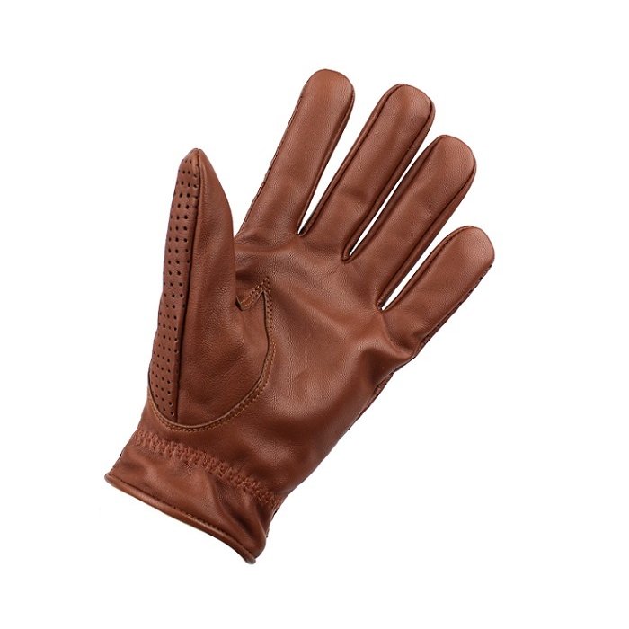 Swift retro racing mesh leren handschoenen nappa bruin