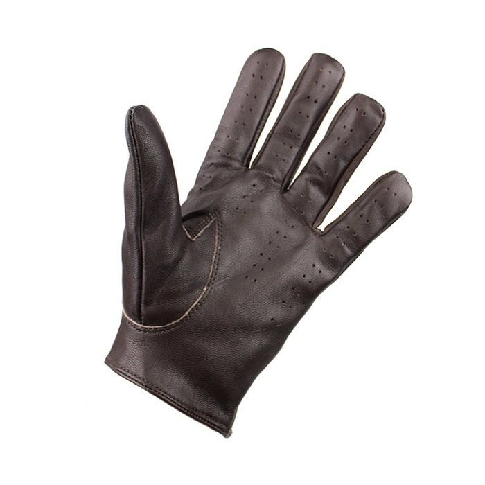 Swift Retro Racing Autofahrer handschuhe dunkelbraun Leder