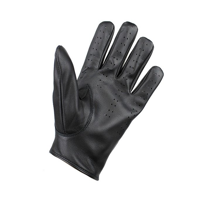 Swift Retro Racing Autofahrer handschuhe Schwarz Leder