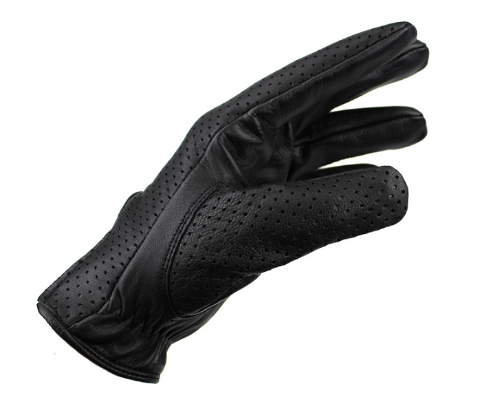 Swift retro racing mesh leren autohandschoenen zwart