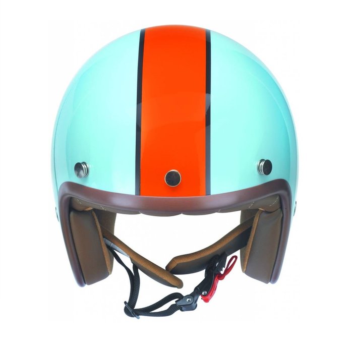 Redbike RB-764 retro open face helmet blue-orange | size XXL