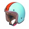 RB-764 retro open face helmet blue-orange | size XXL