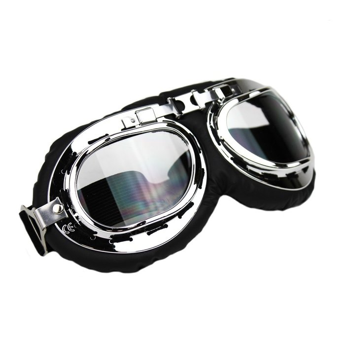 CRG Chrom-Motorradbrille