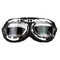 Chrom-Motorradbrille
