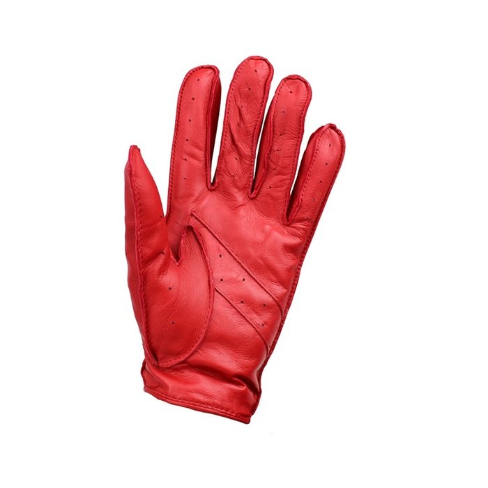 Laimböck Mackay Autofahrerhandschuhe Rot Leder