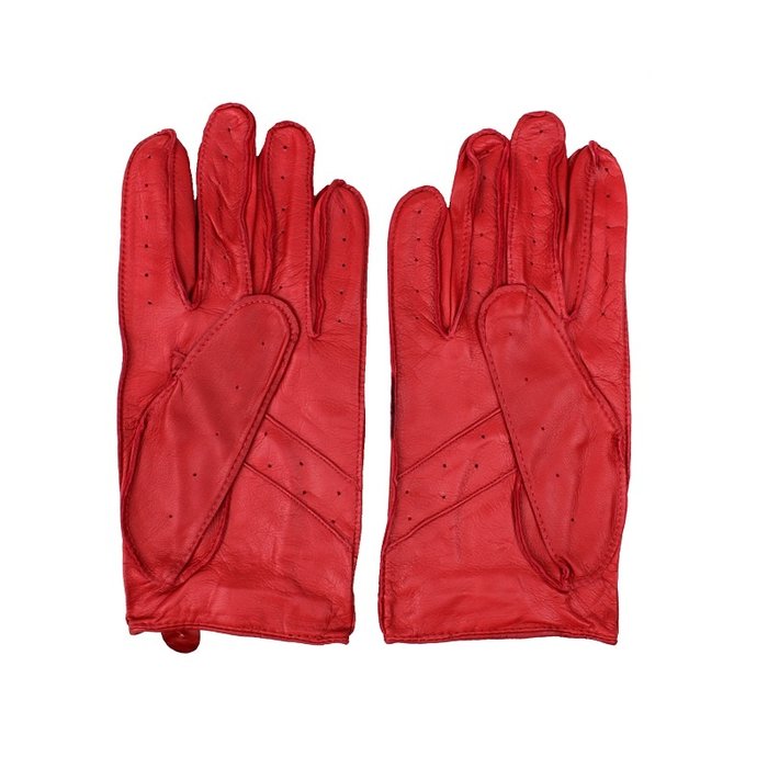 Laimböck Mackay Autofahrerhandschuhe Rot Leder