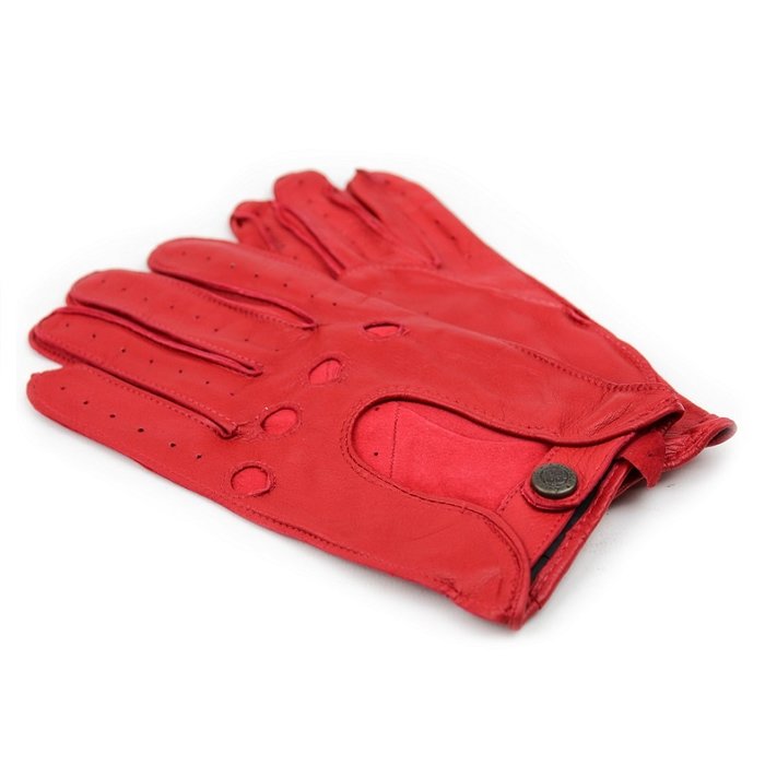 Laimböck Mackay Autofahrerhandschuhe Rot Leder