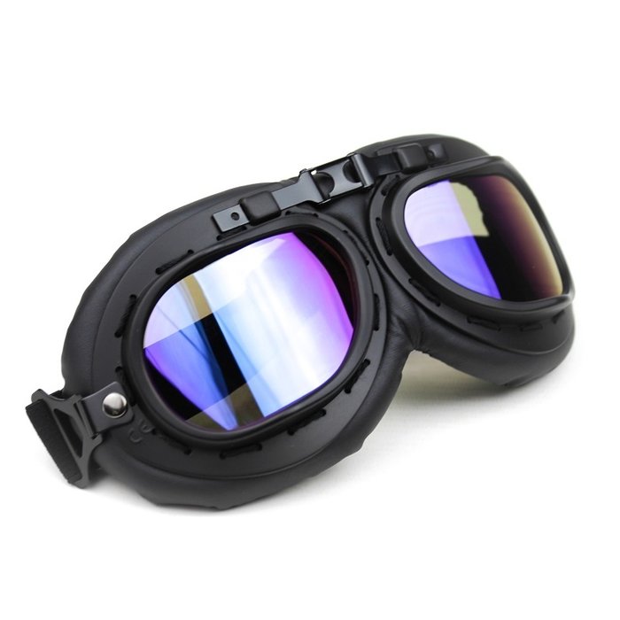 CRG schwarze Motorradbrille
