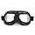 black pilot goggles