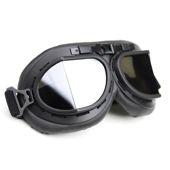 CRG black pilot goggles