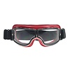 CRG red leather cruiser motor goggles