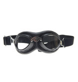 CRG black steampunk rider motor goggles