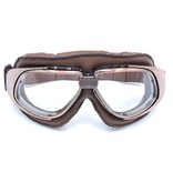 CRG vintage, brown leather motor goggles