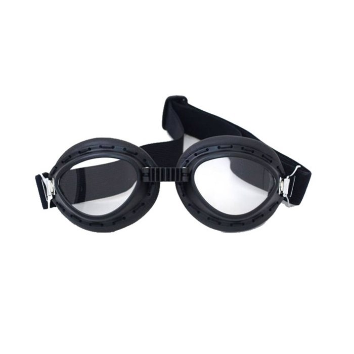 CRG Steampunk schwarze Motorradbrille