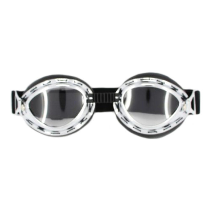 CRG chrome steampunk motor goggles