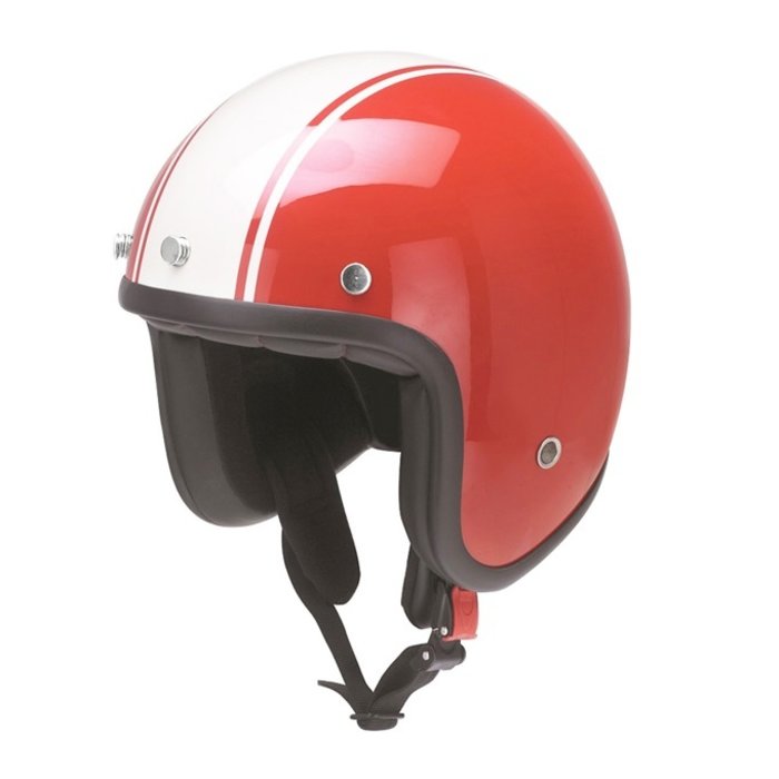 Redbike RB-757 bologna open face helmet red-white