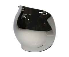 Bubble visor chrome