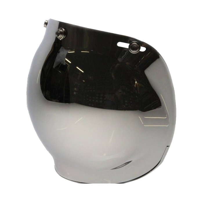 Bubble visor chrome