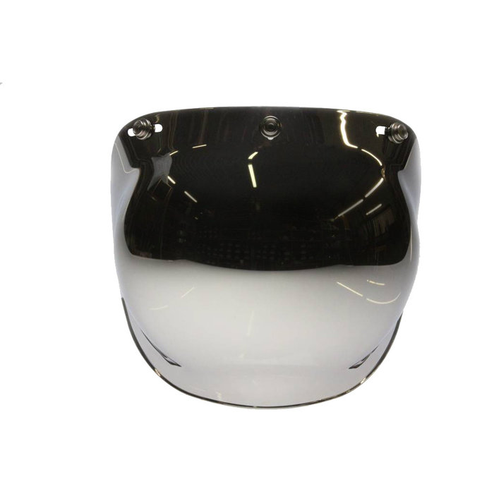 Bubble visor chrome