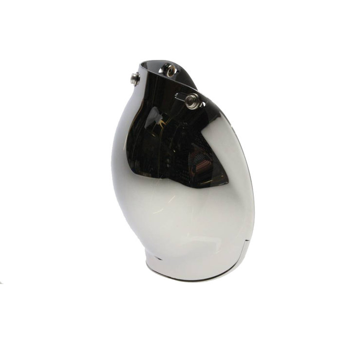 Bubble visor chrome