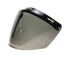 U flip up 3 button visor smoke