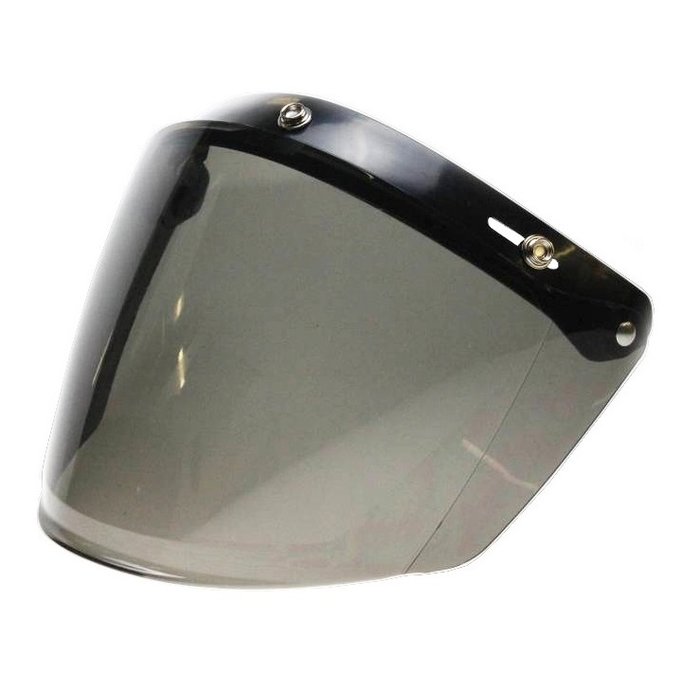 U flip up 3 button visor smoke