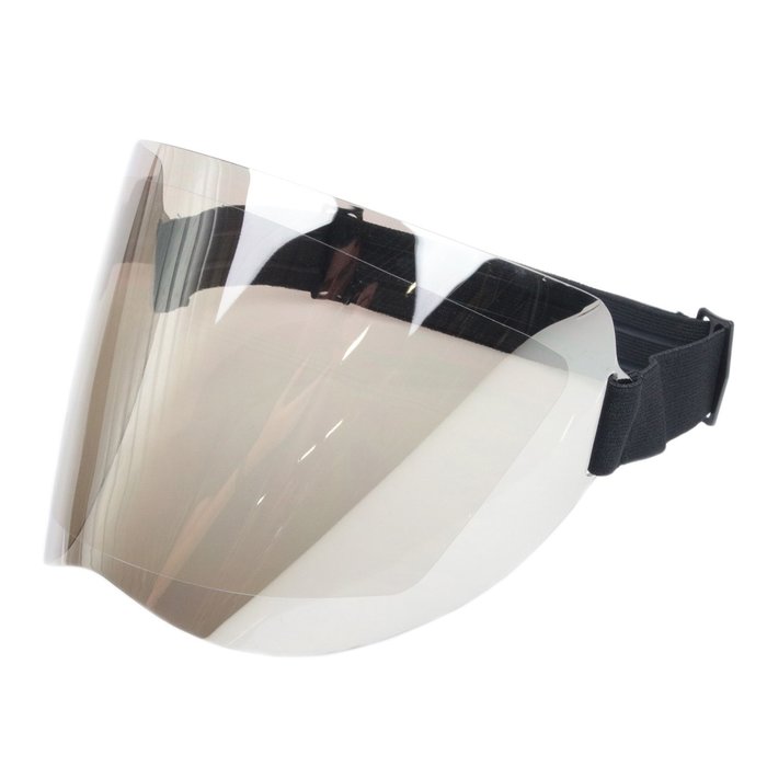 Shield visor chrome