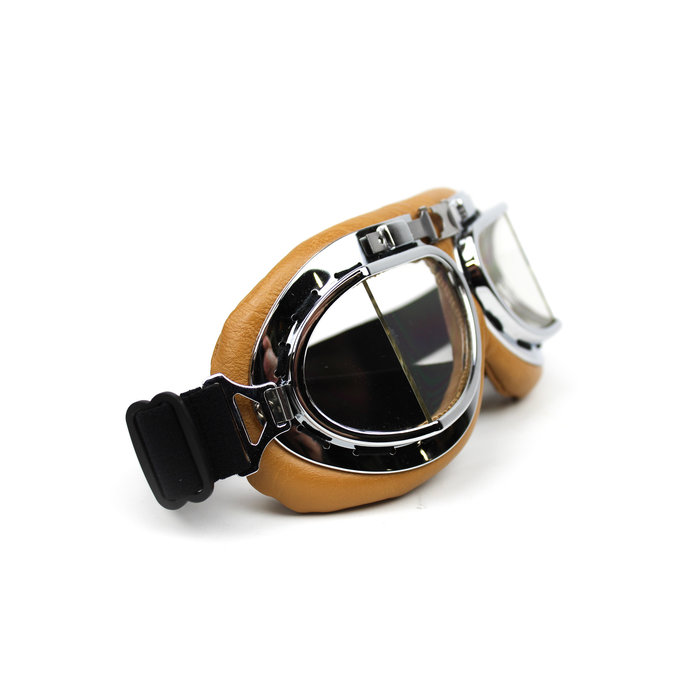 CRG cremefarbene Fliegerbrille