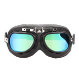 CRG black-chrome motor goggles
