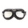 zwart-chrome motorbril