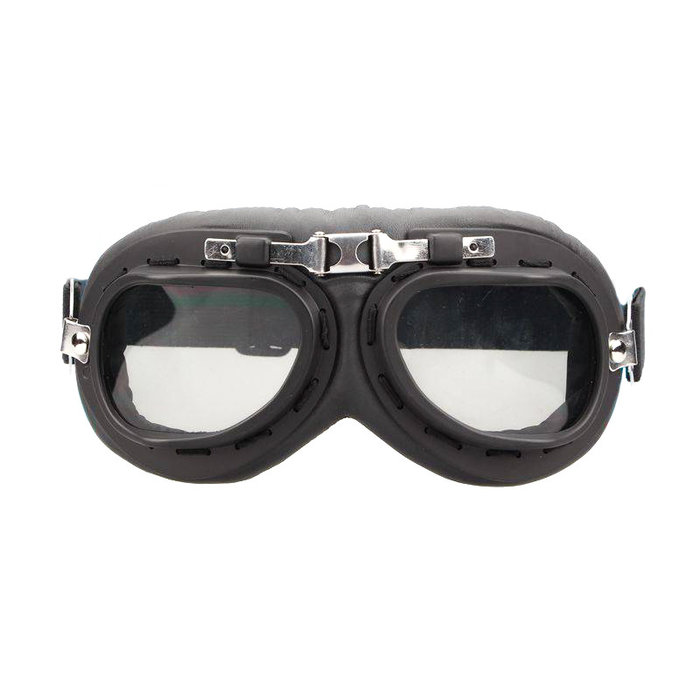 CRG Schwarz-Chrom Motorradbrille