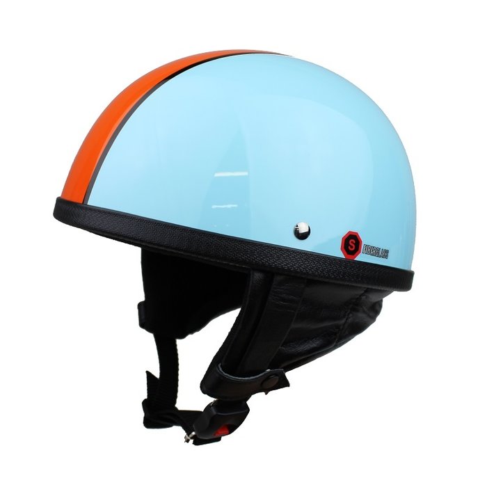 Redbike RB-514 Halbschalenhelm Gulf | hellblau - orange